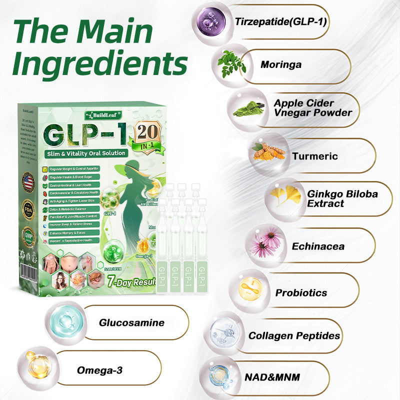 𝖮𝖿𝖿𝗂𝖼𝗂𝖺𝗅 𝖲𝗍𝗈𝗋𝖾 | 𝑩𝒖𝐢𝒍𝒅𝑳𝒆𝐚𝒇® GL𝐏-1 20 𝒊𝒏 1 Slim & Vitality 𝖮𝗋𝖺𝗅 𝙎𝙤𝙡𝙪𝙩𝙞𝙤𝙣  (𝑱𝒖𝒔𝒕 𝒐𝒏𝒄𝒆 𝒂 𝒅𝒂𝒚, 𝒗𝒊𝒔𝒊𝒃𝒍𝒆 𝒄𝒉𝒂𝒏𝒈𝒆𝒔 𝒊𝒏 7 𝒅𝒂𝒚𝒔) ✅ 𝑭𝒐𝒓 𝒐𝒃𝒆𝒔𝒊𝒕𝒚, 𝒄𝒂𝒓𝒅𝒊𝒐𝒗𝒂𝒔𝒄𝒖𝒍𝒂𝒓 𝒉𝒆𝒂𝒍𝒕𝒉, 𝒅𝒊𝒂𝒃𝒆𝒕𝒆𝒔, 𝒔𝒍𝒆𝒆𝒑 𝒂𝒑𝒏𝒆𝒂, 𝒈𝒖𝒕 𝒉𝒆𝒂𝒍𝒕𝒉, 𝒋𝒐𝒊𝒏𝒕 𝒊𝒔𝒔𝒖𝒆𝒔,Stress Relief & Energy Boost.