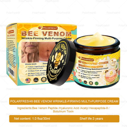 🗽Made & Shipped from USA | Clinically Proven: PolarFresh® Bee Venom Comprehensive Cream with bee venom peptides, botulinum toxin, hyaluronic acid, and collagen💧. Targets wrinkles, fine lines, sagging, stretch marks, dark spots and more