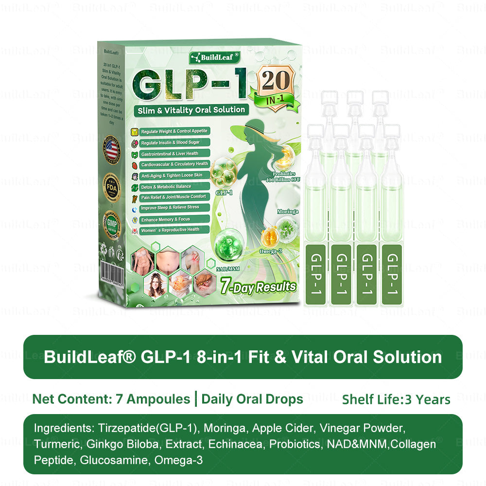 𝖮𝖿𝖿𝗂𝖼𝗂𝖺𝗅 𝖲𝗍𝗈𝗋𝖾 | 𝑩𝒖𝐢𝒍𝒅𝑳𝒆𝐚𝒇® GL𝐏-1 20 𝒊𝒏 1 Slim & Vitality 𝖮𝗋𝖺𝗅 𝙎𝙤𝙡𝙪𝙩𝙞𝙤𝙣  (𝑱𝒖𝒔𝒕 𝒐𝒏𝒄𝒆 𝒂 𝒅𝒂𝒚, 𝒗𝒊𝒔𝒊𝒃𝒍𝒆 𝒄𝒉𝒂𝒏𝒈𝒆𝒔 𝒊𝒏 7 𝒅𝒂𝒚𝒔) ✅ 𝑭𝒐𝒓 𝒐𝒃𝒆𝒔𝒊𝒕𝒚, 𝒄𝒂𝒓𝒅𝒊𝒐𝒗𝒂𝒔𝒄𝒖𝒍𝒂𝒓 𝒉𝒆𝒂𝒍𝒕𝒉, 𝒅𝒊𝒂𝒃𝒆𝒕𝒆𝒔, 𝒔𝒍𝒆𝒆𝒑 𝒂𝒑𝒏𝒆𝒂, 𝒈𝒖𝒕 𝒉𝒆𝒂𝒍𝒕𝒉, 𝒋𝒐𝒊𝒏𝒕 𝒊𝒔𝒔𝒖𝒆𝒔,Stress Relief & Energy Boost.