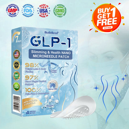 C US 🏥FDA Store | 𝐵uil𝗱𝐿ea𝐟® 𝑺𝑀𝗚T-𝑮𝐋𝑃-1 𝐒limming & 𝐻ealth 𝑁ano 𝑀icroneedle 𝑃atch with Collagen & Matrixyl 3000 丨Obesity,Cardiovascular Diseas, Diabetes, Sleep Apnea, Joint Problems and More