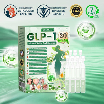 𝖮𝖿𝖿𝗂𝖼𝗂𝖺𝗅 𝖲𝗍𝗈𝗋𝖾 | 𝑩𝒖𝐢𝒍𝒅𝑳𝒆𝐚𝒇® GL𝐏-1 20 𝒊𝒏 1 Slim & Vitality 𝖮𝗋𝖺𝗅 𝙎𝙤𝙡𝙪𝙩𝙞𝙤𝙣  (𝑱𝒖𝒔𝒕 𝒐𝒏𝒄𝒆 𝒂 𝒅𝒂𝒚, 𝒗𝒊𝒔𝒊𝒃𝒍𝒆 𝒄𝒉𝒂𝒏𝒈𝒆𝒔 𝒊𝒏 7 𝒅𝒂𝒚𝒔) ✅ 𝑭𝒐𝒓 𝒐𝒃𝒆𝒔𝒊𝒕𝒚, 𝒄𝒂𝒓𝒅𝒊𝒐𝒗𝒂𝒔𝒄𝒖𝒍𝒂𝒓 𝒉𝒆𝒂𝒍𝒕𝒉, 𝒅𝒊𝒂𝒃𝒆𝒕𝒆𝒔, 𝒔𝒍𝒆𝒆𝒑 𝒂𝒑𝒏𝒆𝒂, 𝒈𝒖𝒕 𝒉𝒆𝒂𝒍𝒕𝒉, 𝒋𝒐𝒊𝒏𝒕 𝒊𝒔𝒔𝒖𝒆𝒔,Stress Relief & Energy Boost.